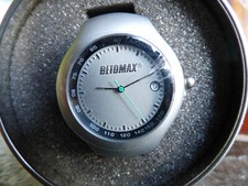 Betomax Logowatch analoge Uhr Echt Leder Armband neu, defekt, lose Aufzugwelle