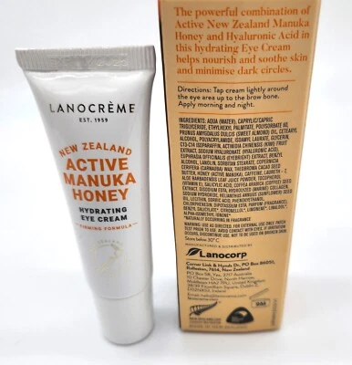 LANOCRÈME Lanocreme New Zealand Active Manuka Honey Hydrating Eye Cream Hyaluronic Acid