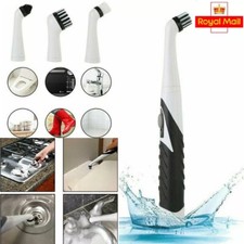 4 Heads Super Sonic Scrubber Cleaning Electric Brush House Help Kitchen Bathroom