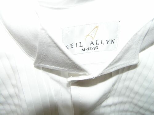 NEIL ALLYN TUXEDO SHIRT WHITE M 32/33 - Picture 3 of 3