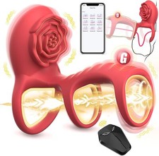 Vibrating Cock Ring Sleeve G Spot Penis Ring Vibrator Couple Sex Toys for Men
