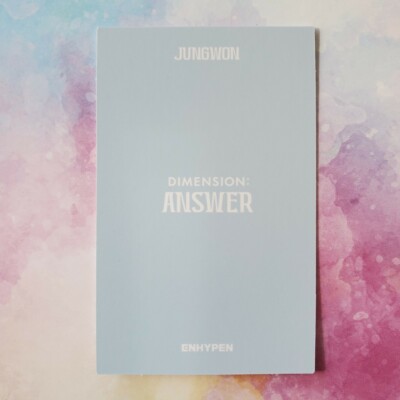 ENHYPEN JUNGWON Photo card DIMENSION ANSWER Album Weverse Limted