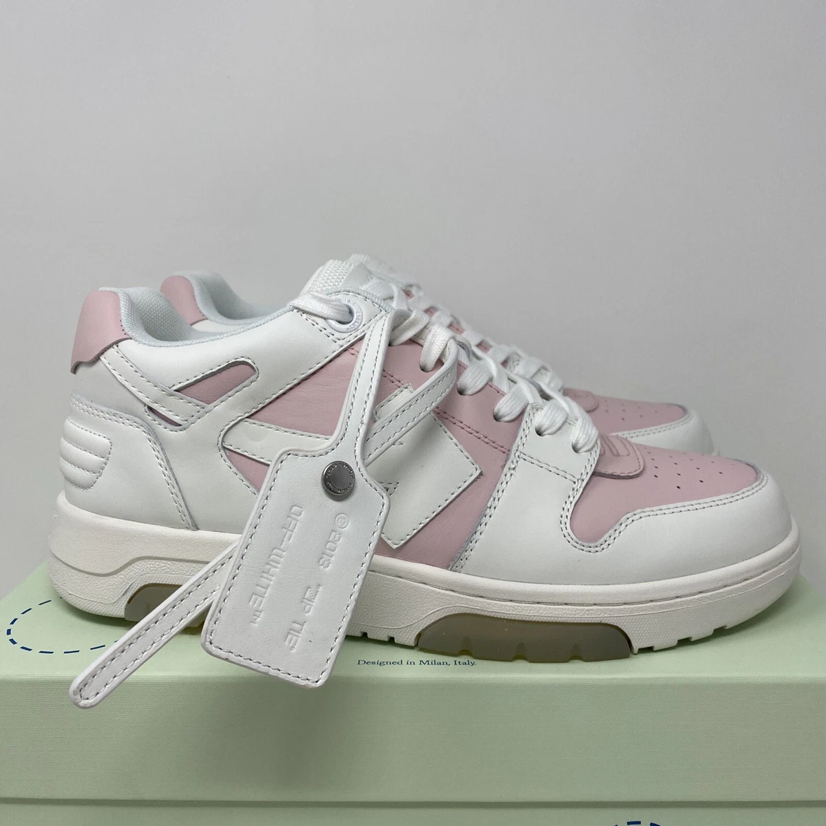 fløjte indvirkning lave et eksperiment Off-White Out of Office Low-Top Women&#039;s Leather Sneakers 11 US/ 41 EU  Pink White | eBay