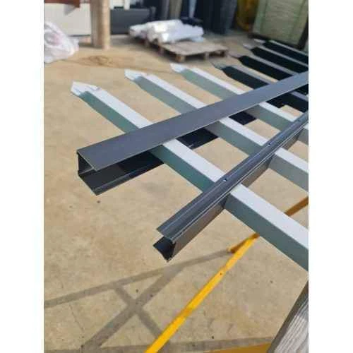 Custom Width & Height in Black - Dark Grey Spear Spike Security Fence Panels - Picture 5 of 9