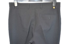 Vintage Farah black polyester trousers W 34 L 31 mod casual skin ska classic