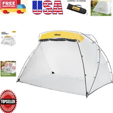 Portable 9'x6' Spray Paint Tent with Protective Screen - Ideal for Big Projects