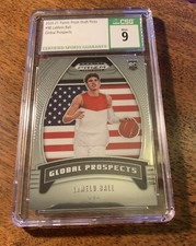 LaMELO BALL 2020-21 Panini Prizm Draft Picks Global Prospects #98 USA RC CSG 9