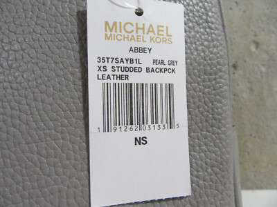 Michael Kors Abbey XS X-Small Pebbled Leather Studded 