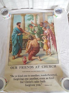 Vintage Standard publishing foundation Sunday school bible study poster