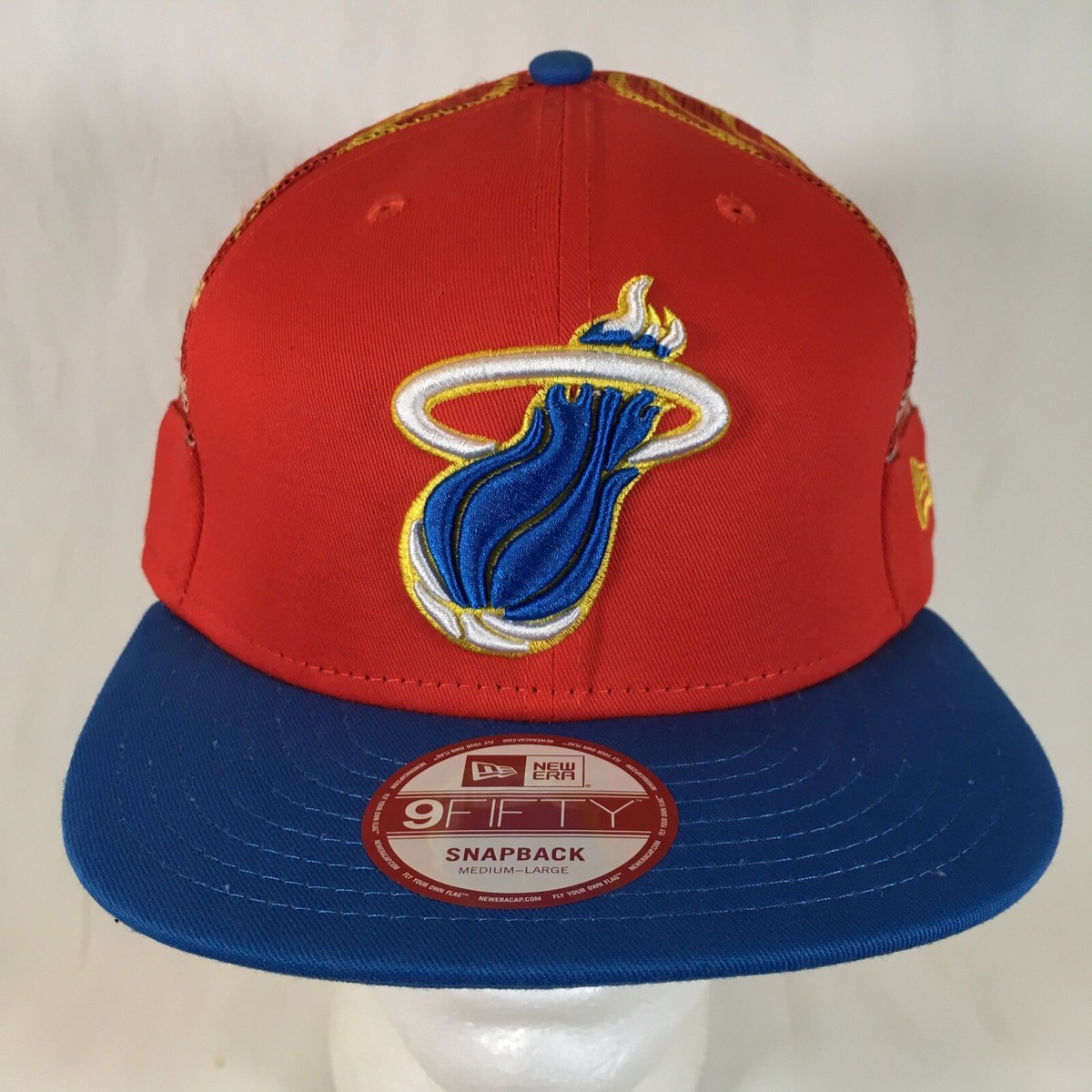 Miami Heat New Era 9FIFTY HWC NBA Snapback Cap Hat Red Blue