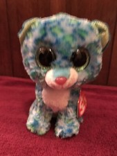 Ty Beanie Boos - LEONA the Blue Leopard (6 Inch) NEW - MINT with MINT TAGS