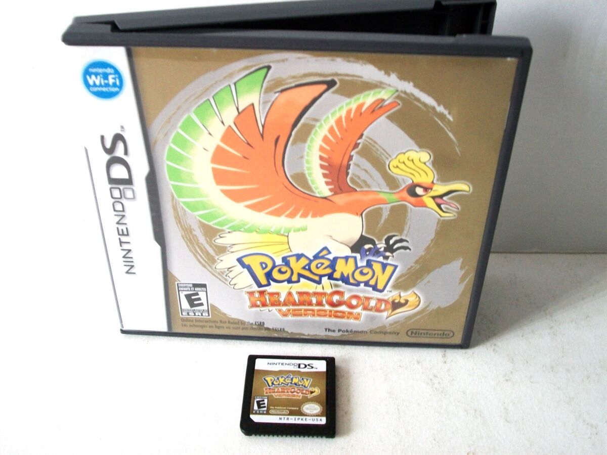 Pokemon HeartGold Version Nintendo DS Game Case Authentic Cartridge Heart  Gold