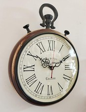 Reloj de pared de madera hecho a mano reloj de 15 pulgadas estilo vintage único estilo antiguo