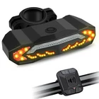Smart Bike Tail Light with Turn Signals Automatic Brake Light Wireless Remote US