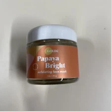 Golde Papaya Bright Exfoliating Purifying Face Mask 1 oz