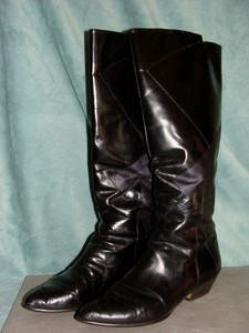 nickels boots black