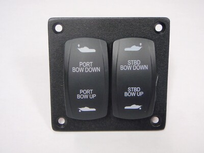 TRIM SWITCH BLACK OUTBOARD STERNDRIVE FITS BENNETT LENCO TABS PSC21BK ETCHED