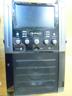 auna Karaoke-Anlage,  DVD-Player, Display, Verstärker, Lautsprecher, ohne Mikros