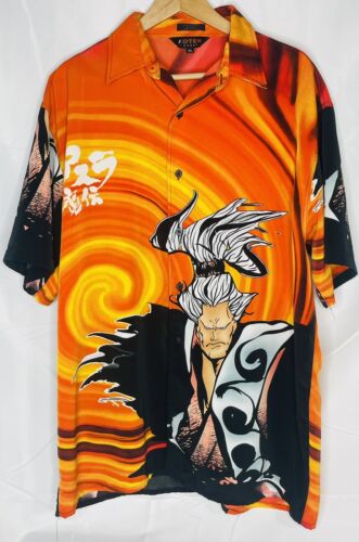 Dtek Sport Anime Graphic Shirt Red Orange Short Sl