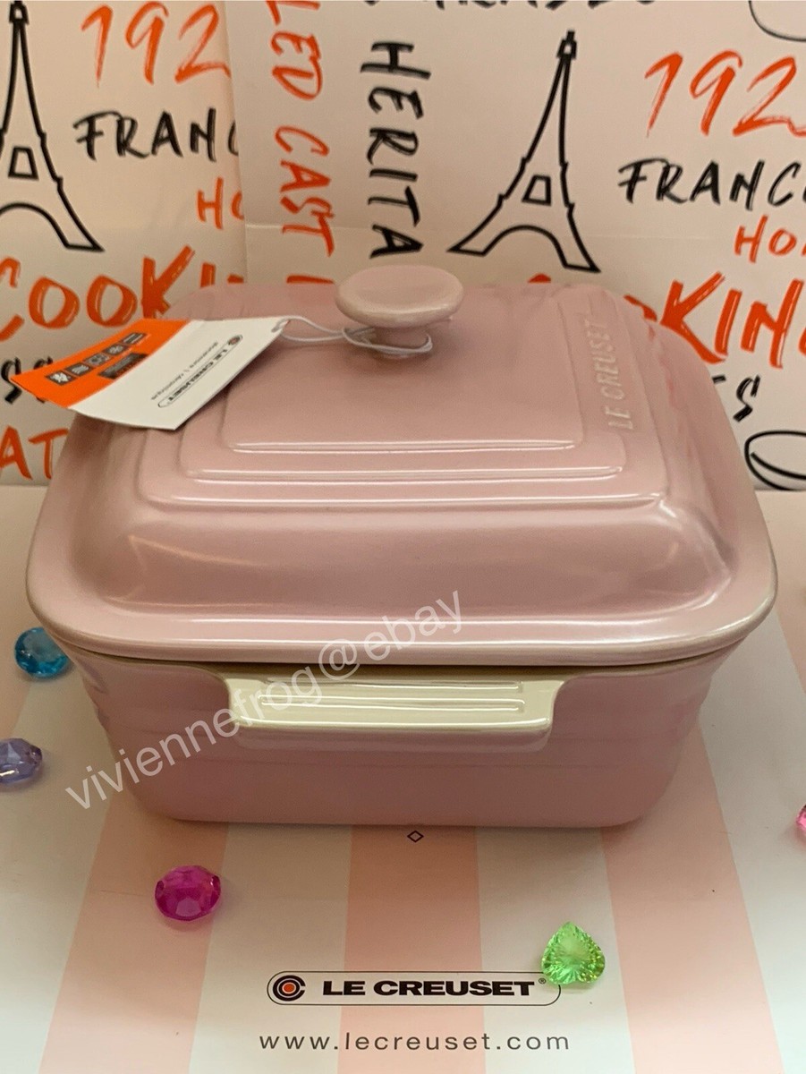 LE CREUSET SUGAR PINK CLASSIC HERITAGE SQUARE BAKING DISH 3QT 3.3L