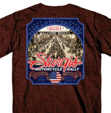 2021 Sturgis Shirt Main Street Black Hills Rally Motorcycle South Dakota