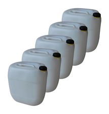 5 x 30 Liter Kanister wei&szlig; Plastikkanister Wasserkanister dicht verschlie&szlig;bar