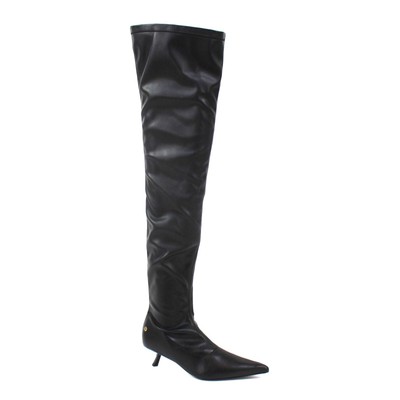 Anine Bing Hilda Tall Boots Over The Knee Point Toe Vegan Faux Leather NEW 37
