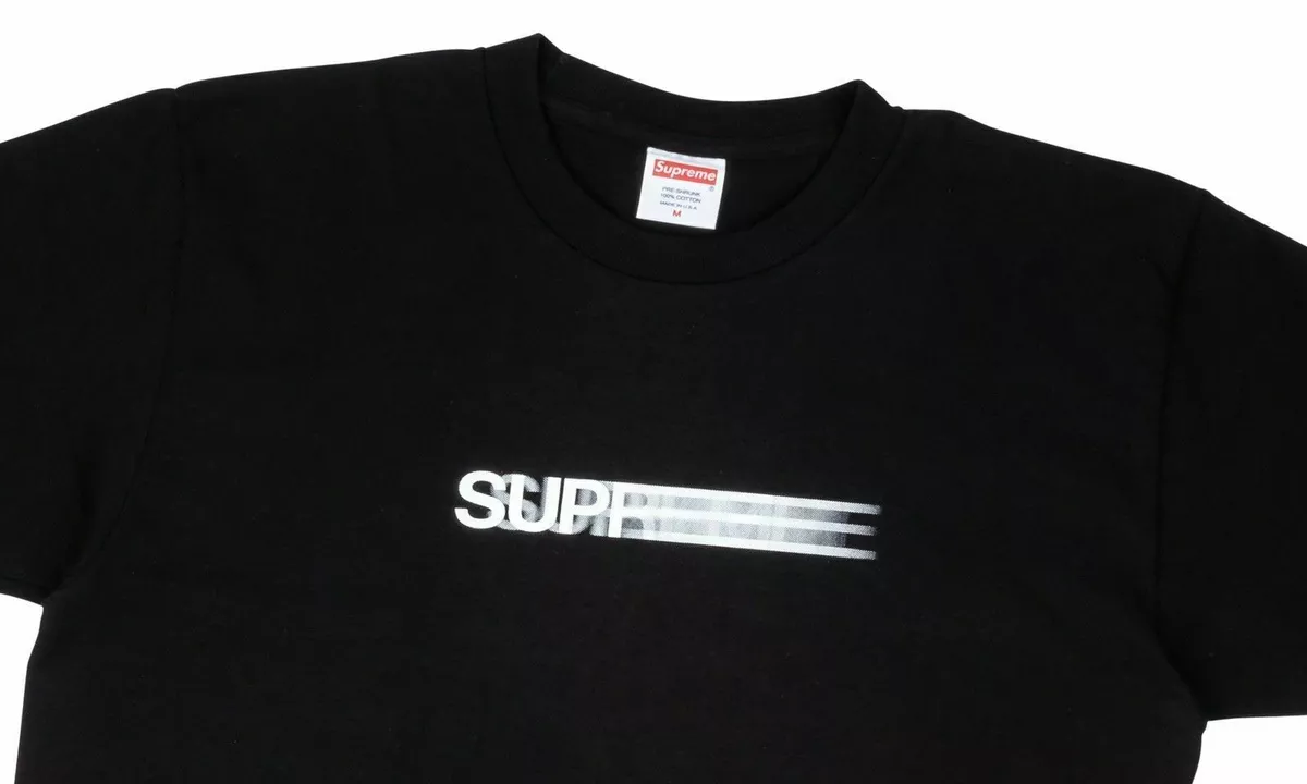 Supreme Motion Logo Tee Black Medium-