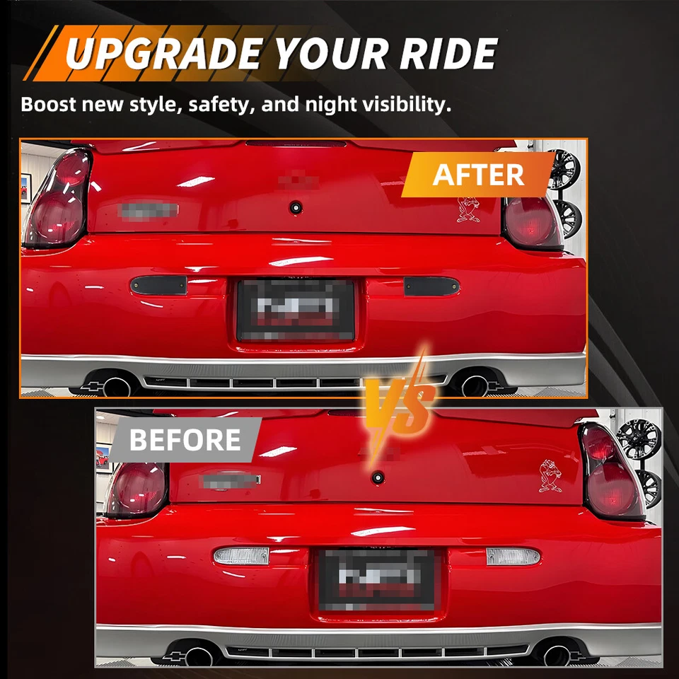 2 luces de reversa de respaldo para parachoques trasero con lente transparente para G5 Monte Carlo 2000-2009 Foto 2 de 4