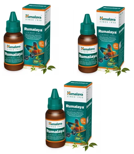 🌿 Himalaya Rumalaya Oil 60ml – Pack of 3 | Natural Ayurvedic Pain Relief Oil |