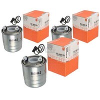 3X Mahle / Knecht Kraftstofffilter KL 490D Fuel Filter