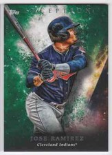 2018 TOPPS INCEPTION EMERALD JOSE RAMIREZ CLEVELAND INDIANS #72