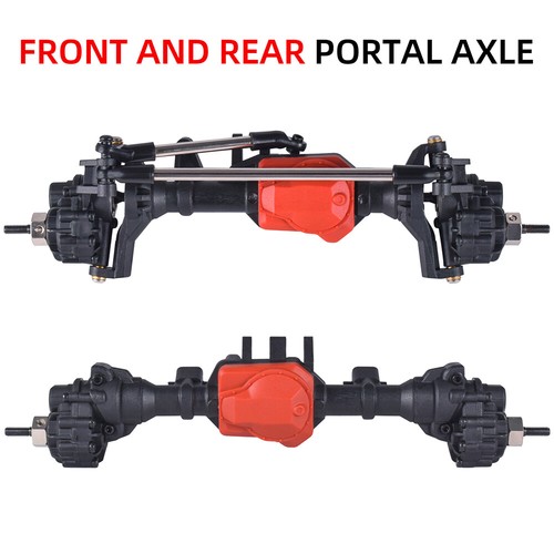 AUSTARHOBBY Metal Front Rear Portal Axles for RC Traxxas TRX4 1/10 Crawler Car - Picture 12 of 26