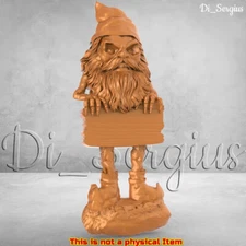3D stl file relief GNOME for CNC router cnc machine milling