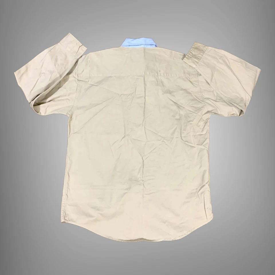 Duxbak Shirt Large Men's Long Sleeve Beige Hunting Camping Outdoor Shirt - Image 2 of 4