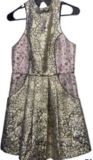 Urban Outfitters-Cooperative Dress 12 Days of Dresses Iridescent Metallic Sz 6