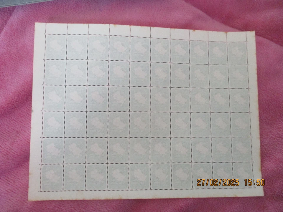 Isla Norfolk 1960 - Flor 2d - U/M MNH Hoja Completa de 60 - SG25 Foto 3 de 3