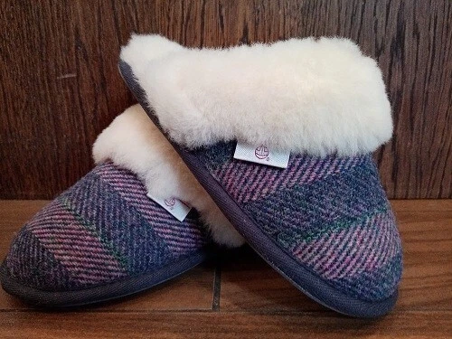 Tweed slippers ladies 2025