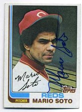 MARIO SOTO Signed 1982 Topps #63 Reds  Guaranteed Authentic KOA