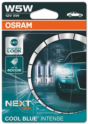 Standlicht 2x T10 W5W OSRAM 5000K COOL BLUE INTENSE NEXT GENERATION Lampe Birnen