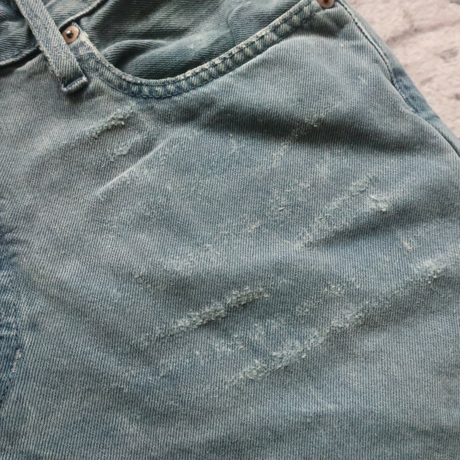 Rugby Ralph Lauren Vintage Slim Denim Jeans Size 31 32 Polo Overwashed