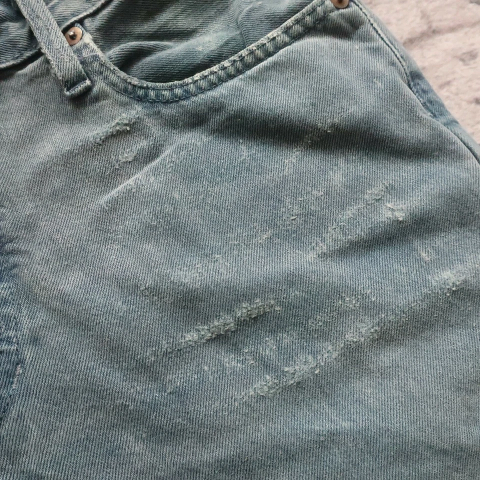 Pantalones de mezclilla ajustados vintage de rugby Ralph Lauren talla 31 32 polo azul lavado Foto 3 de 4