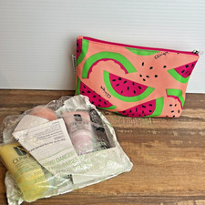 Donald X Clinique 7pc Skincare Makeup Skincare Travel Gift Set Watermelon Bag