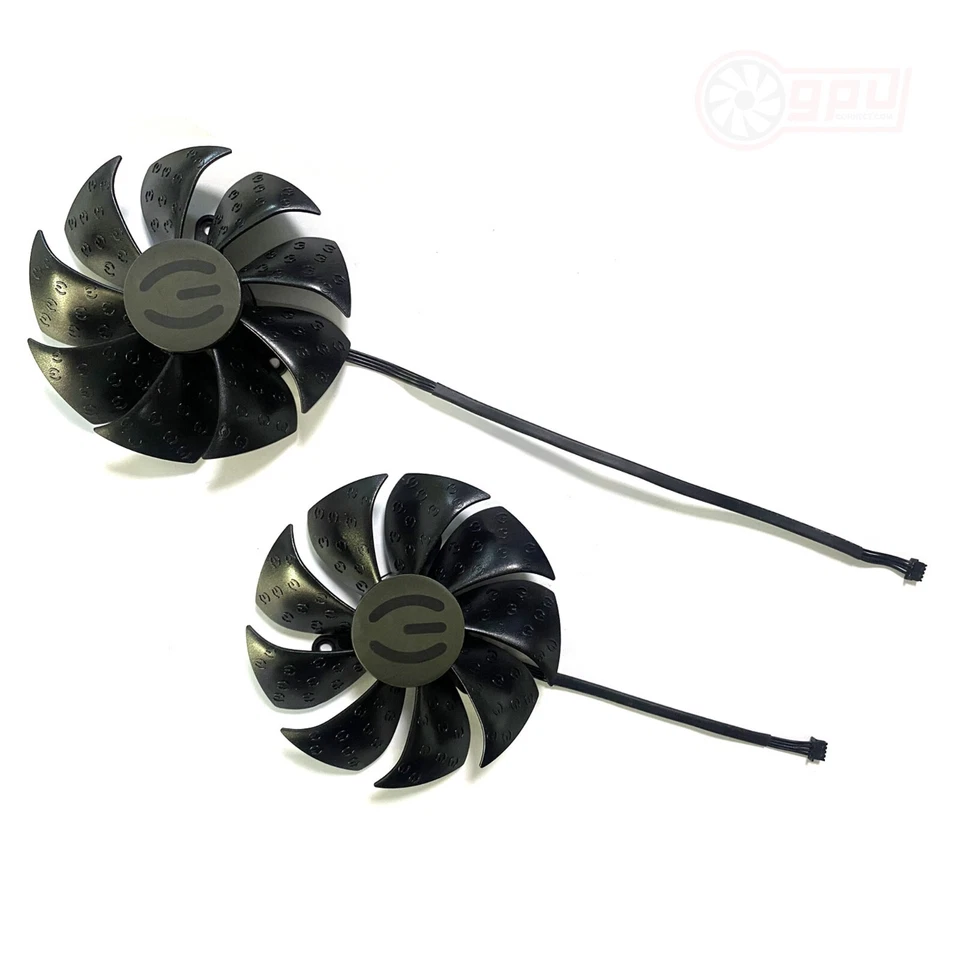 EVGA RTX 2070 2080 2080Ti SUPER XC ULTRA Graphics Card Fan Set (20mm) - Image 3 of 4