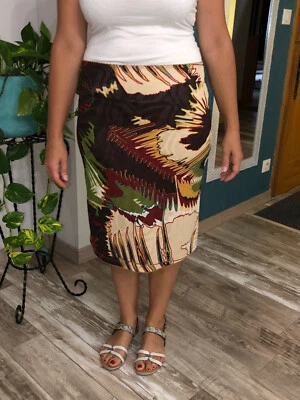 Jolie jupe imprimée micro perforée KENZO JUNGLE taille L EXCELLENT ÉTAT - Photo 1/4