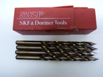 4 SKF DORMER TOOLS 15/64 HSCO DRILL BITS NEW