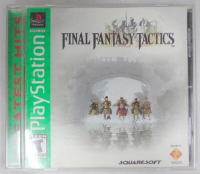 Final Fantasy Tactics Squaresoft Sony PlayStation 1 Greatest Hits Video Game CIB