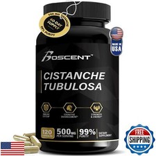 Premium Cistanche Tubulosa Extract 500mg 120 Capsules - 50 Echinacosides,1