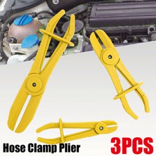 3pcs Yellow Flexible Hose Clamp Plier Radiator Brake Pipe Tool For Fuel System