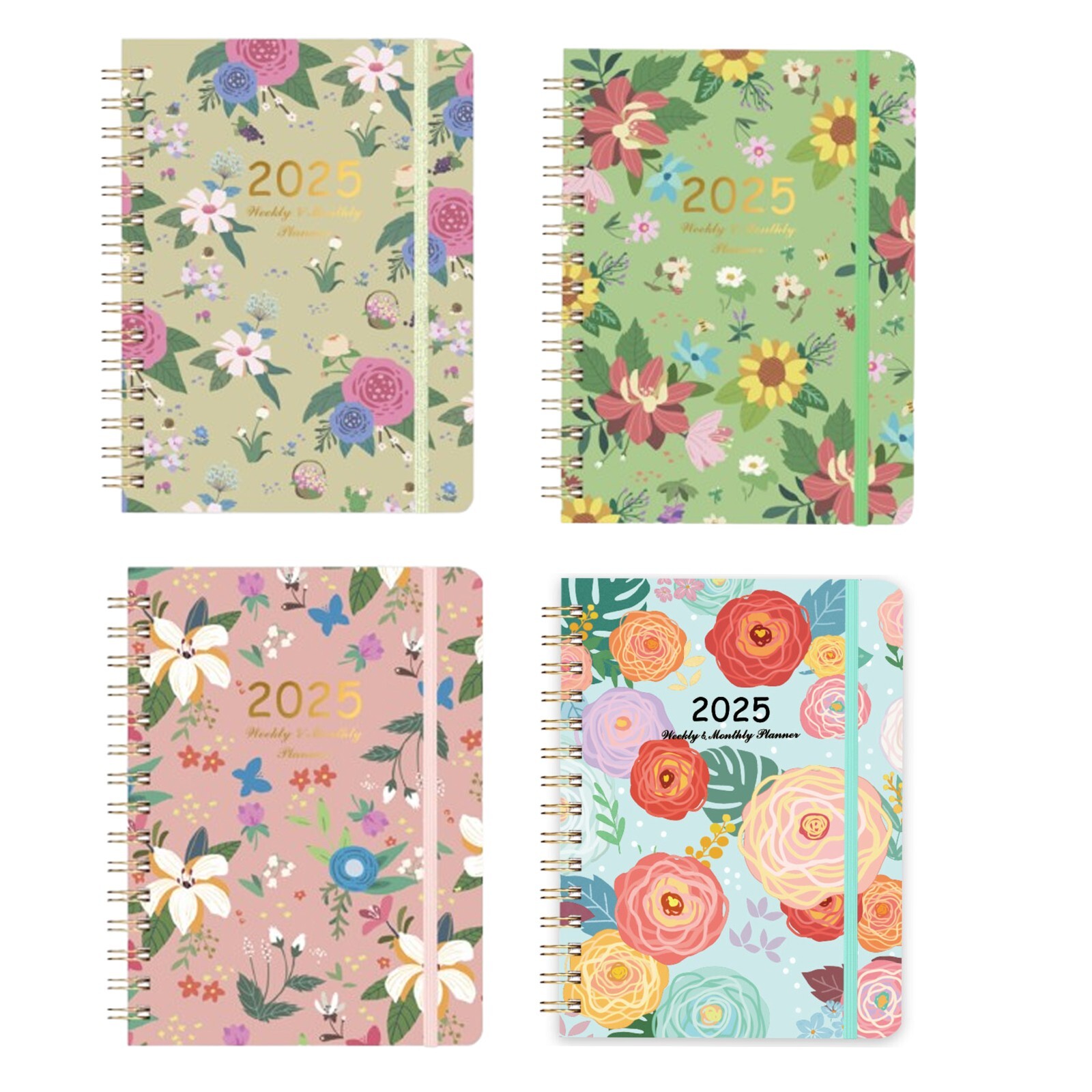 A5 Coil Notebook Daily Planner 2025 - Custom Weekly Schedule  -image